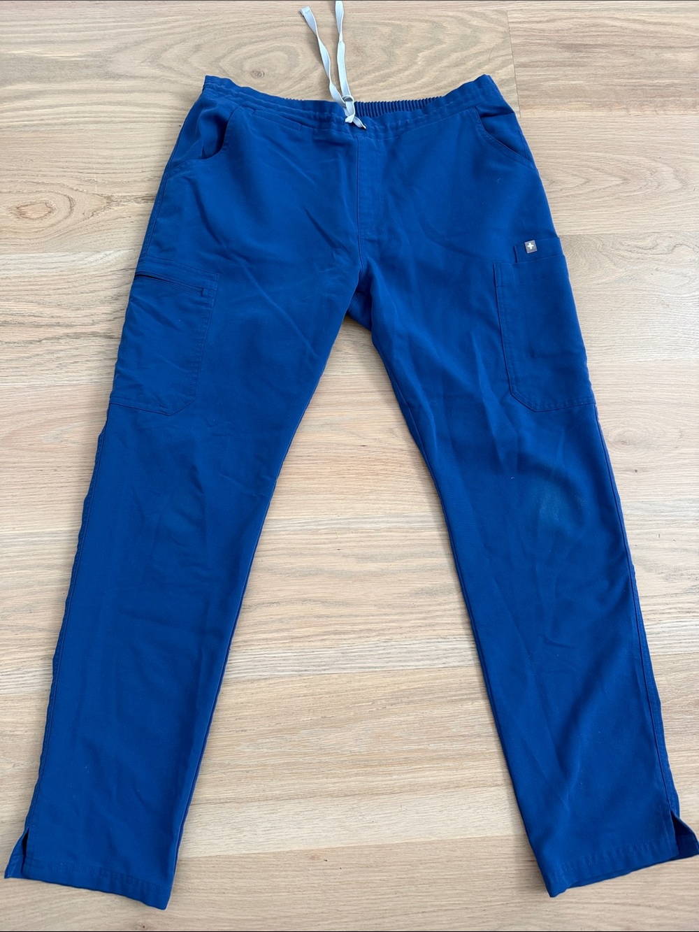 FIGS Royal Blue Yola Skinny / Cargo Scrub Pants Size M